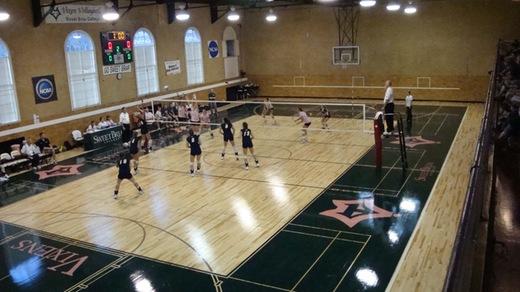 Williams Gym at Sweet Briar College. Volleyball and Basketball games are played here.